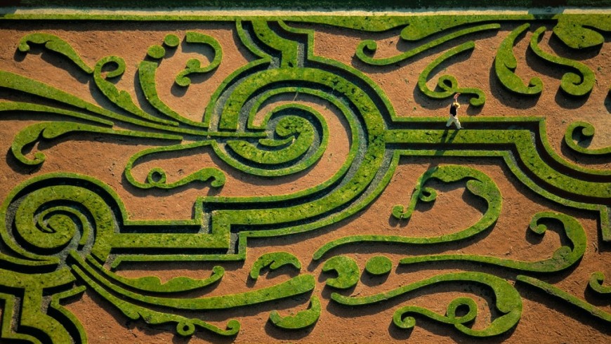 labyrinthe du château de Vaux-le-Vicomte