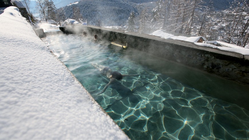 Les "baignoires" gratuites de Bormio (Lombardie)
