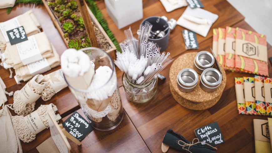 Produit écologiques sur la table