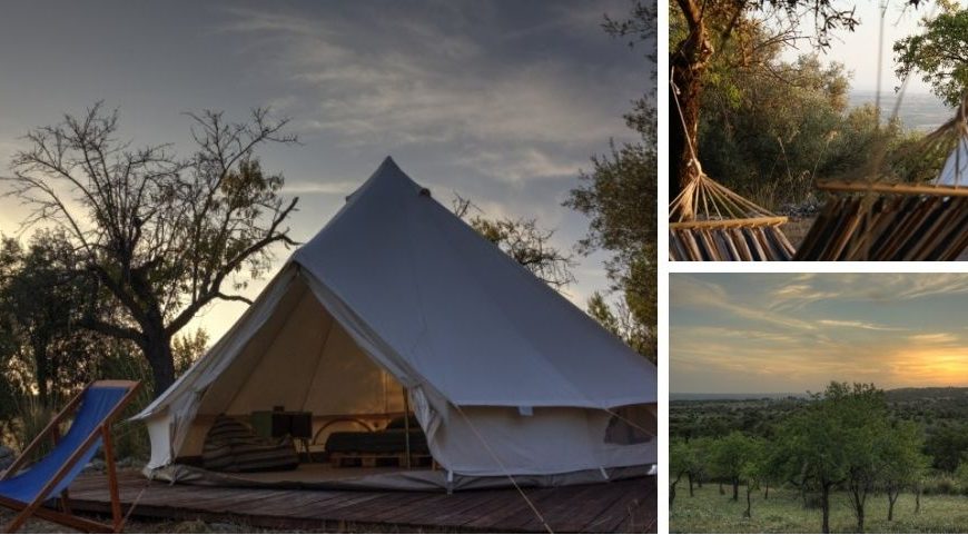 Tente et paysage chez Shauri Glamping