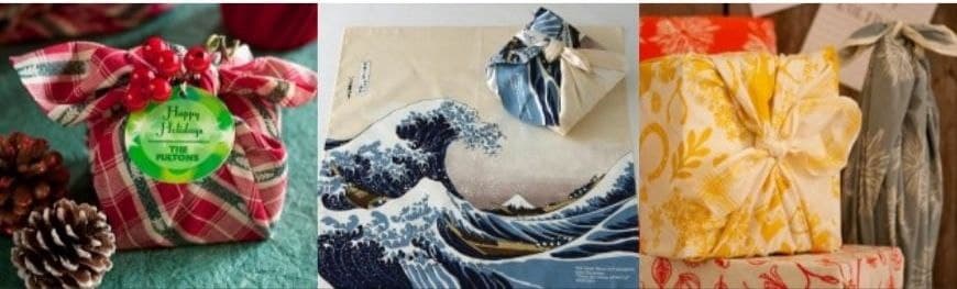 Coffret cadeau en utilisant un foulard