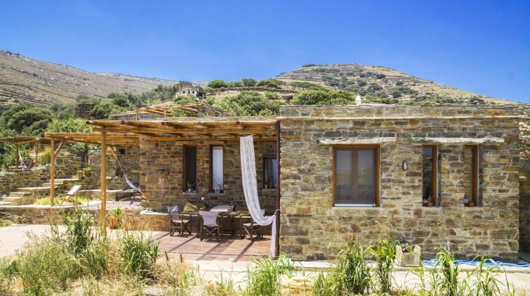 Maison en pierre à Tinos